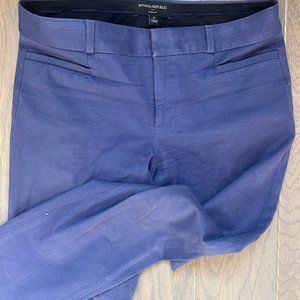Banana Republic sloan crop perriwinkle - size 2